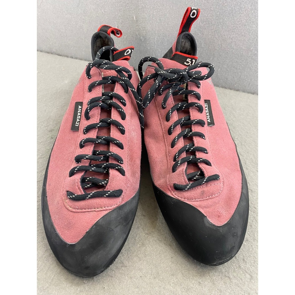 Five Ten Anasazi Pink Rock Climbing Shoes Mens 11.5 BC0889 Stealth C4 Rubber